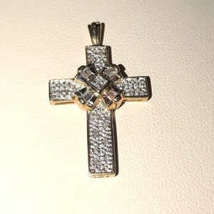 COPY - 14KT Diamond Cross ✝️